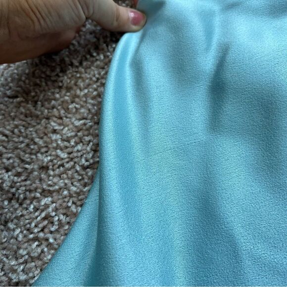 Alice + Olivia Silky Cowl Neck Mini Dress - Picture 3 of 16